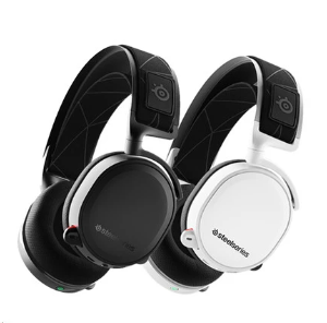 SteelSeries ARCTIS 7 Wireless Gaming Headset (Black/White) - Hitam