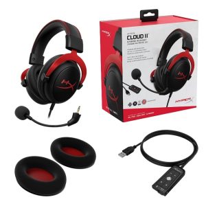 Hyperx Cloud II Headset Gaming 7.1 Surround Sound Canceling Dengan Mic